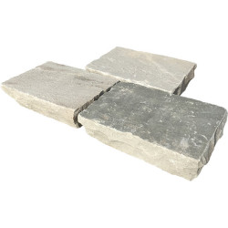 Pavés grés India gris