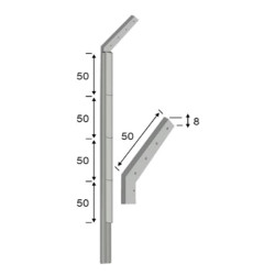 poteau béton à bavolet