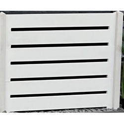 Plaque mur écran ajourée double face