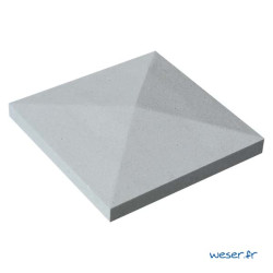 Chapeau de pilier 40x40 cm pointe de diamant
