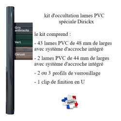 Cornière supplémentaire en PVC pour kit d'occultation rigide / 10 unités -  Kits d'occultation | ID Environnement - Agence Boistière