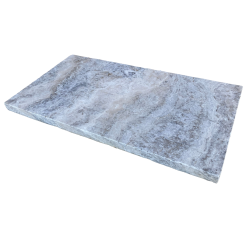 Margelle travertin Silver 61x33x3 cm chant droit