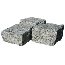 Pavés granit gris Alba clair