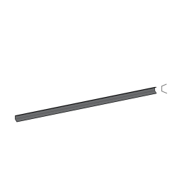 profil de finition poteau alu L 1,83 m gamme Capricorne