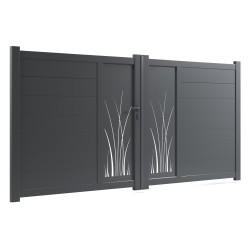 Portail alu 2 vantaux gamme Murier