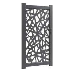 Portillon alu gamme Noyer